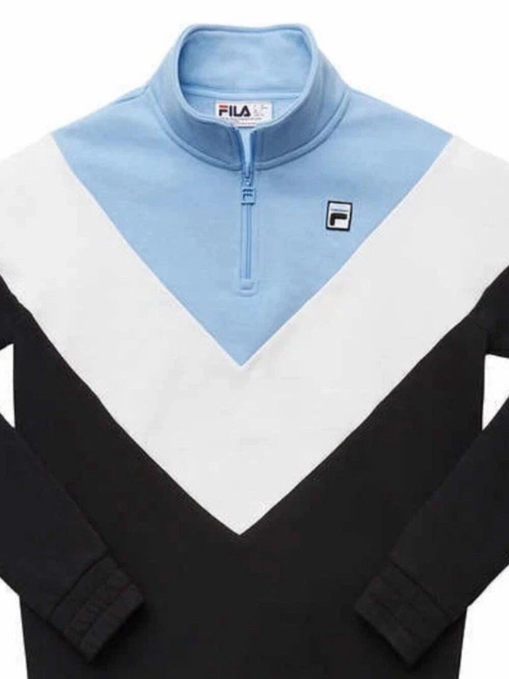 Fila Women's 1/4 Zip Pullover Sweatshirt (Size L)